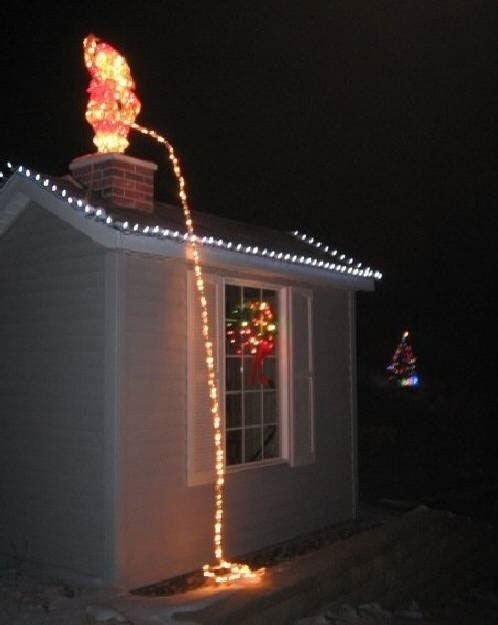 Ház karácsonyi világítás